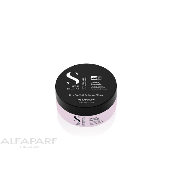 Помада для волос, придающая блеск, сильной фиксации Alfaparf Glossy Pomade SDL STYLE & CARE 90 мл 23364 Помада для волос, придающая блеск, сильной фиксации Alfaparf Glossy Pomade SDL STYLE & CARE 90 мл 23364